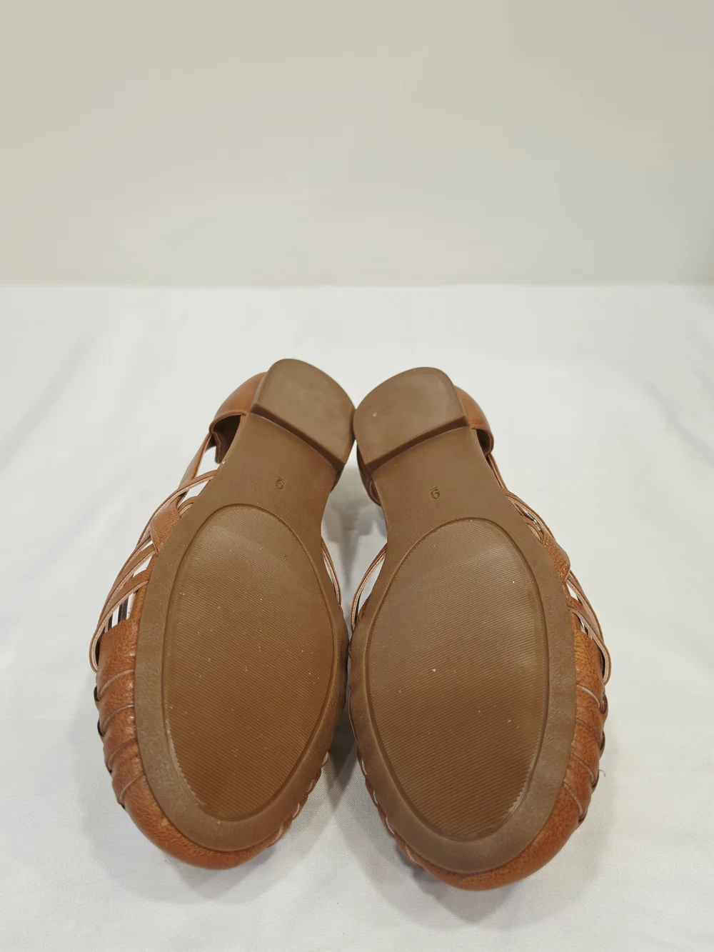 Journee Collection Ekko Women's Tan Woven Slingback Flats US Wide Size 9